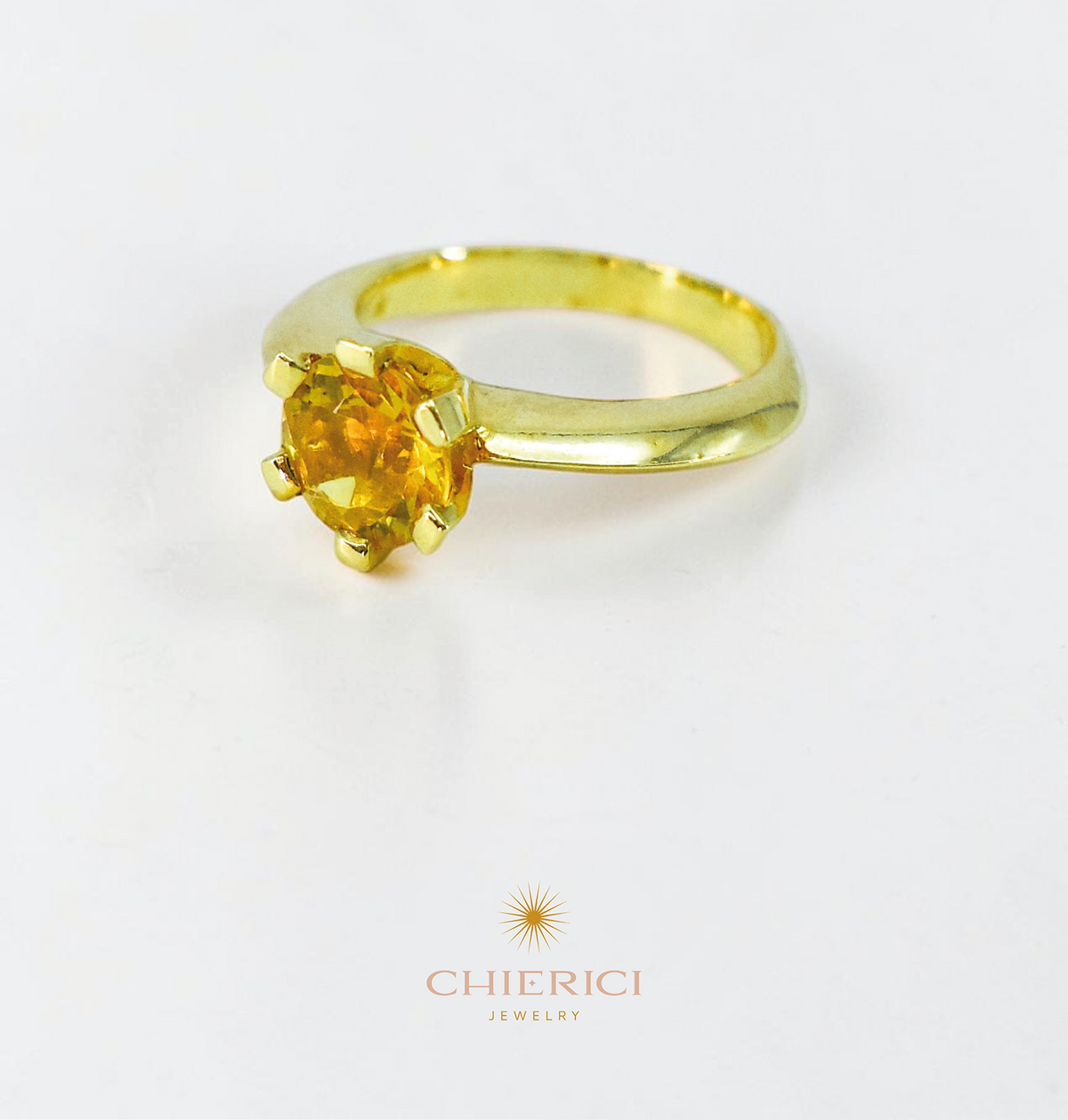 Unna Zari Beryl Solitaire Ring
