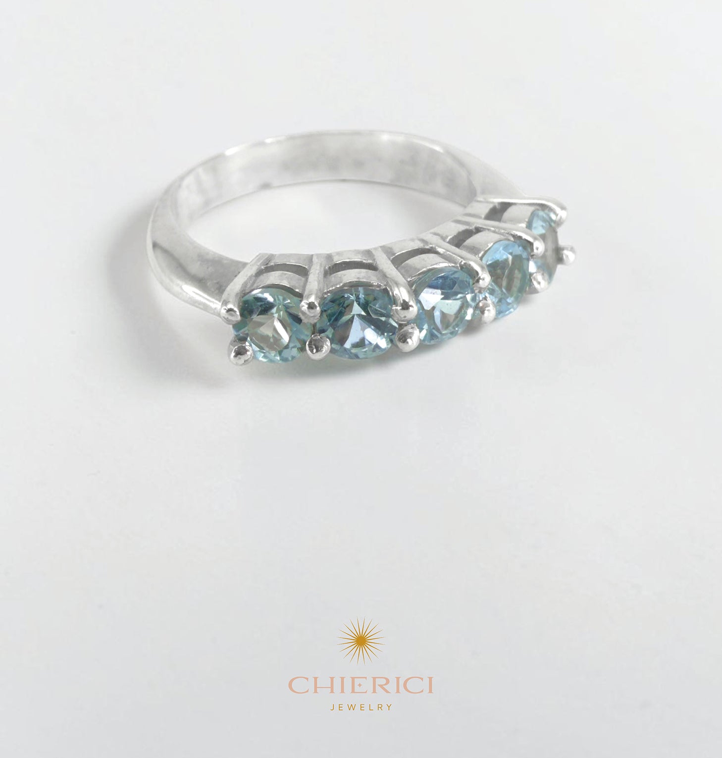 Linea Sky Topaz Ring
