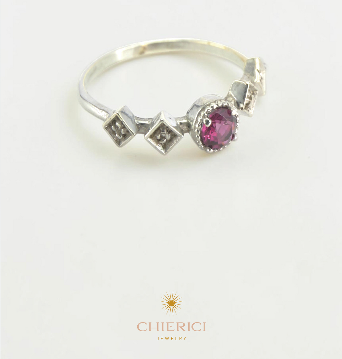 Rhodolite Breeze Ring