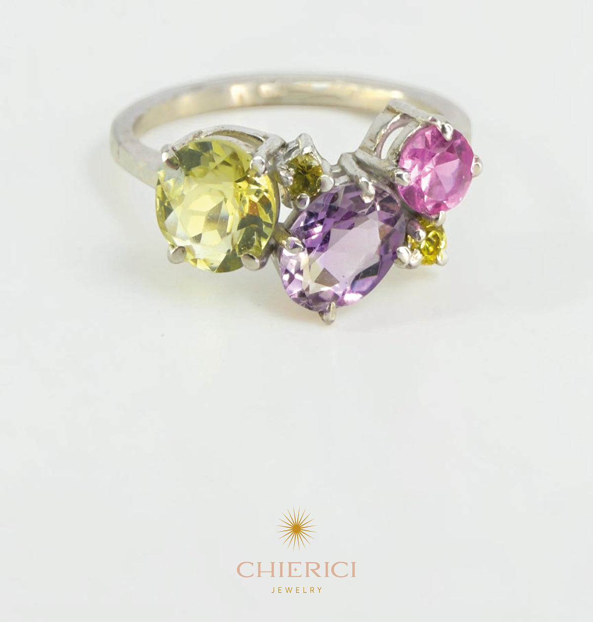 Green Gold Shaped Ring
