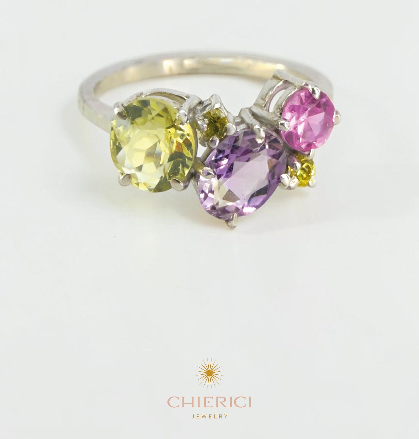 Green Gold Shaped Ring