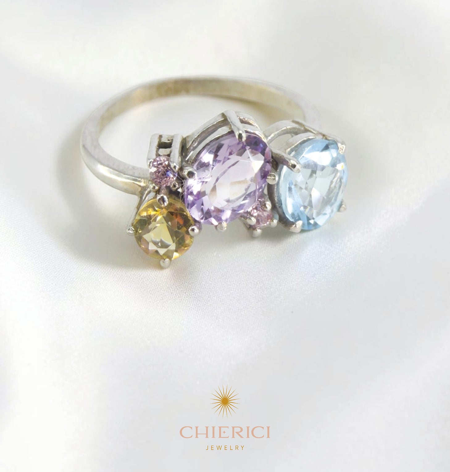 Sky Blue Topaz Ring