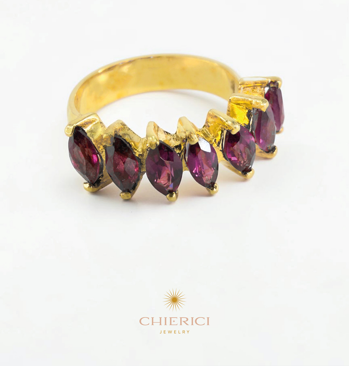 Rhodolite Axis Ring