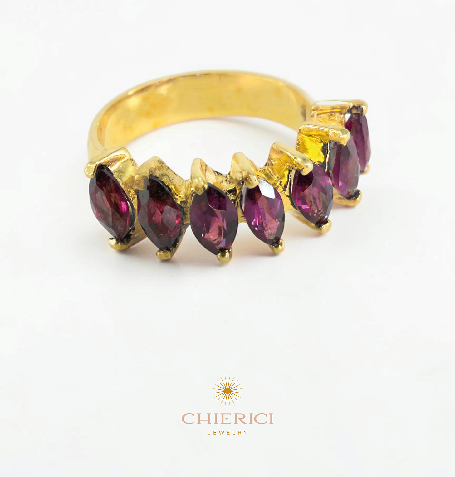 Rhodolite Axis Ring