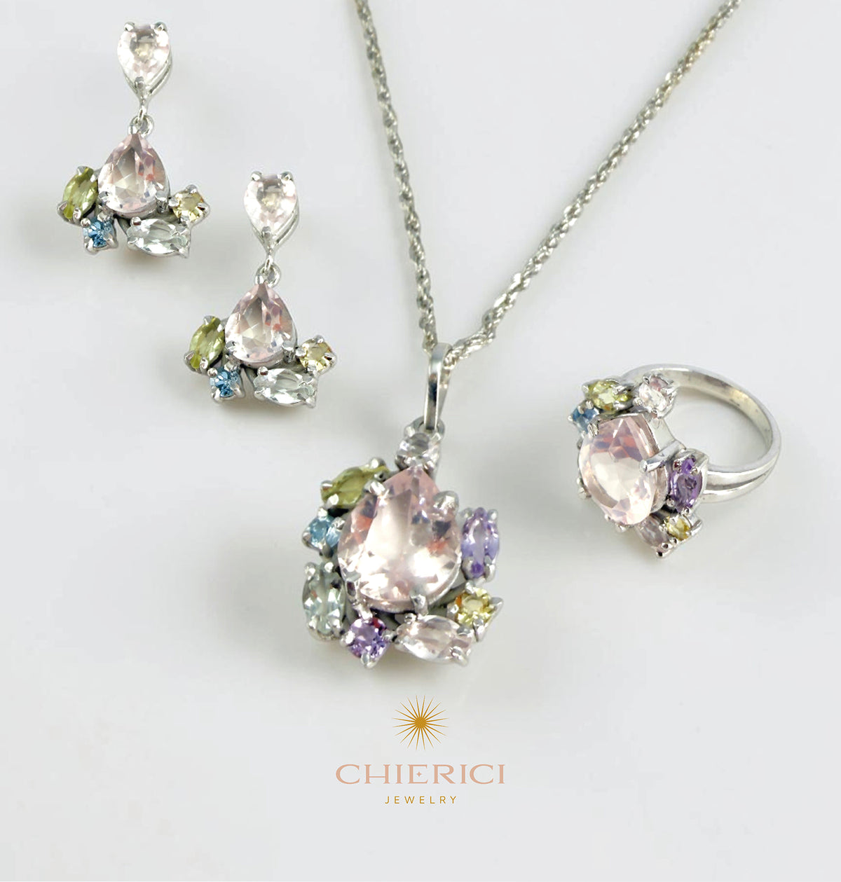 Giardino Pink Earring