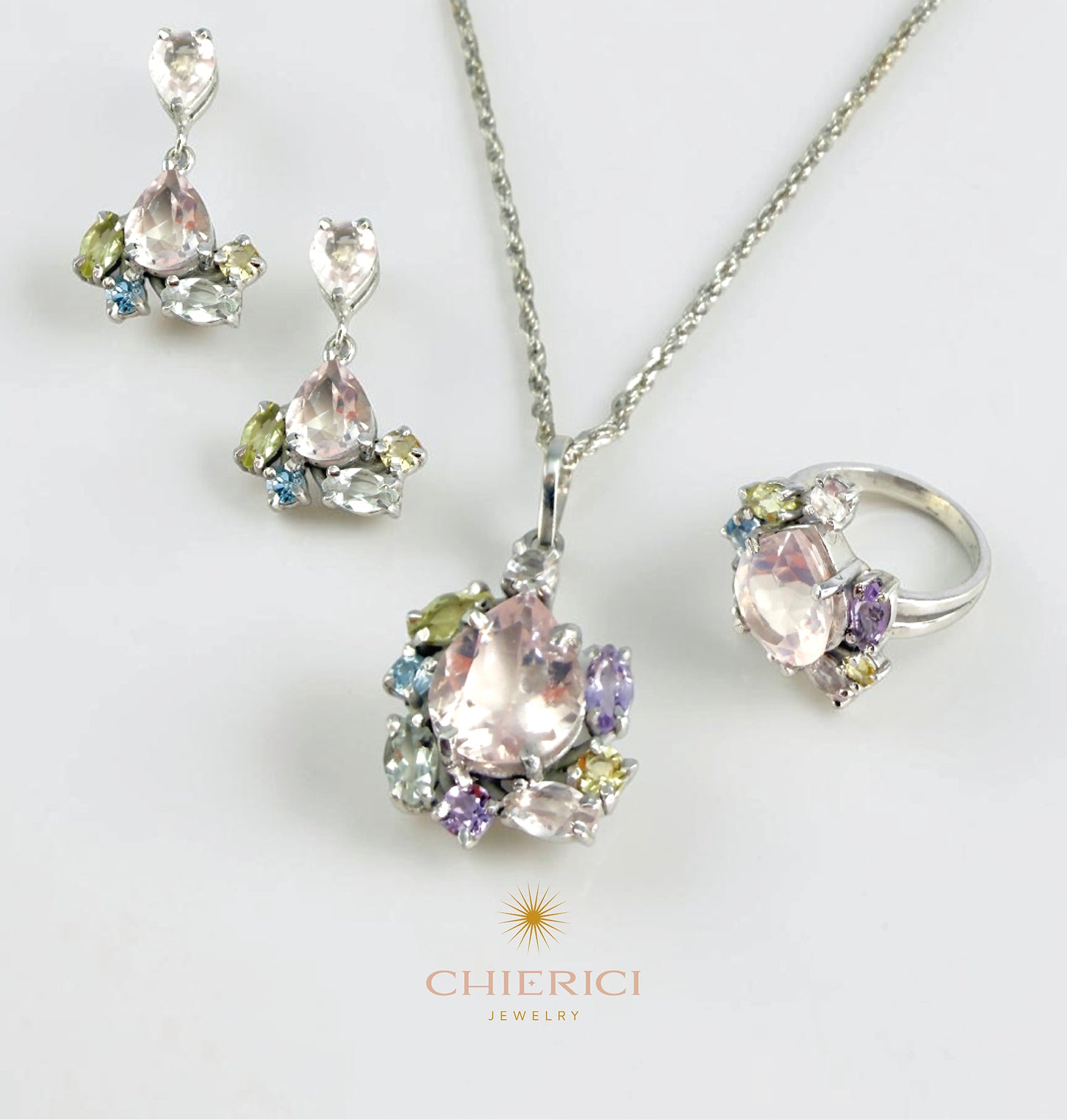 Giardino Pink Earring
